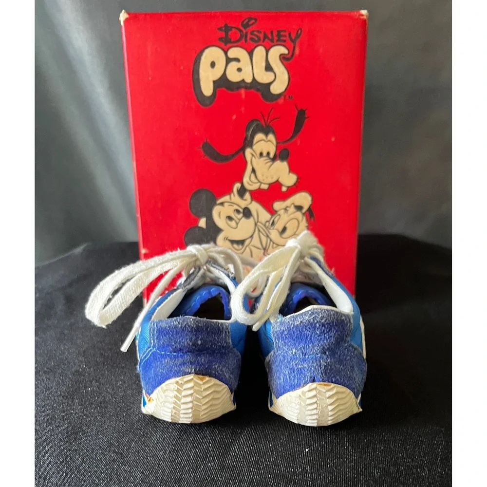 Vintage Disney Pals Baby Shoes Toddler‎ Sneakers Cartoon Mickey Goofy